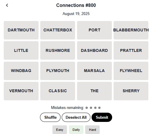 Connections screenshot