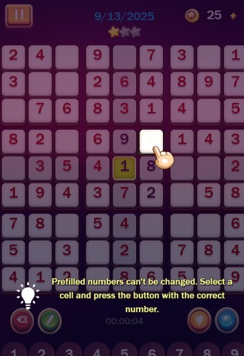 Daily Sudoku screenshot