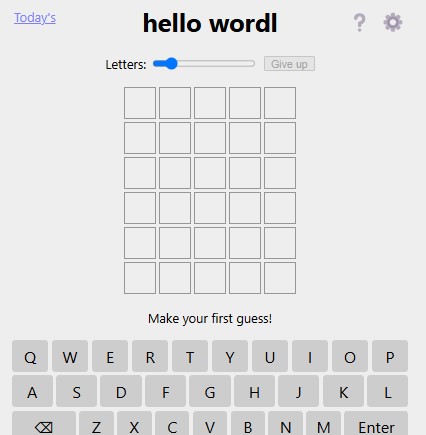 Hello Wordl screenshot